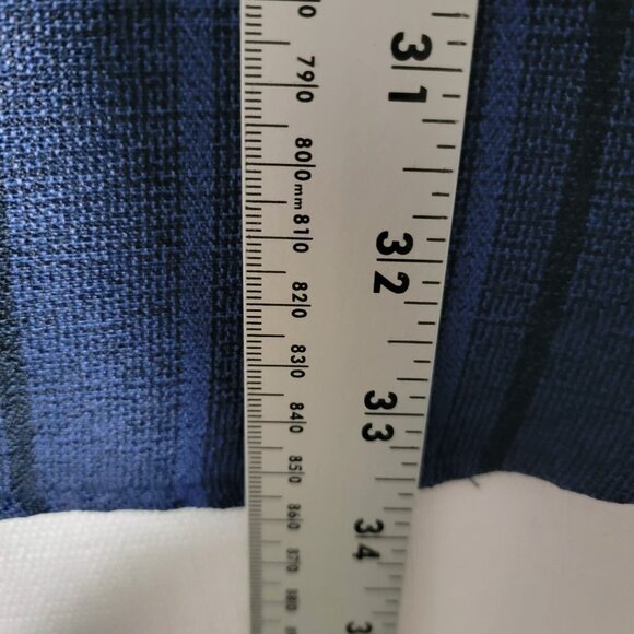 City Streets Mens Dress/Casual Shirt Sz L Button Down Long Sleeve Blue & Black - Picture 4 of 10